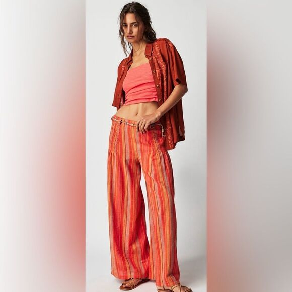 NWT ☯️ FP Amaya Wide Leg Pants Sz Lg ☯️ NWT - Picture 2 of 4